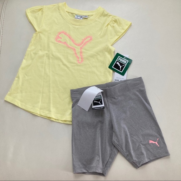 Puma sparkly pink leggings set 2236 - Picture 4 of 5